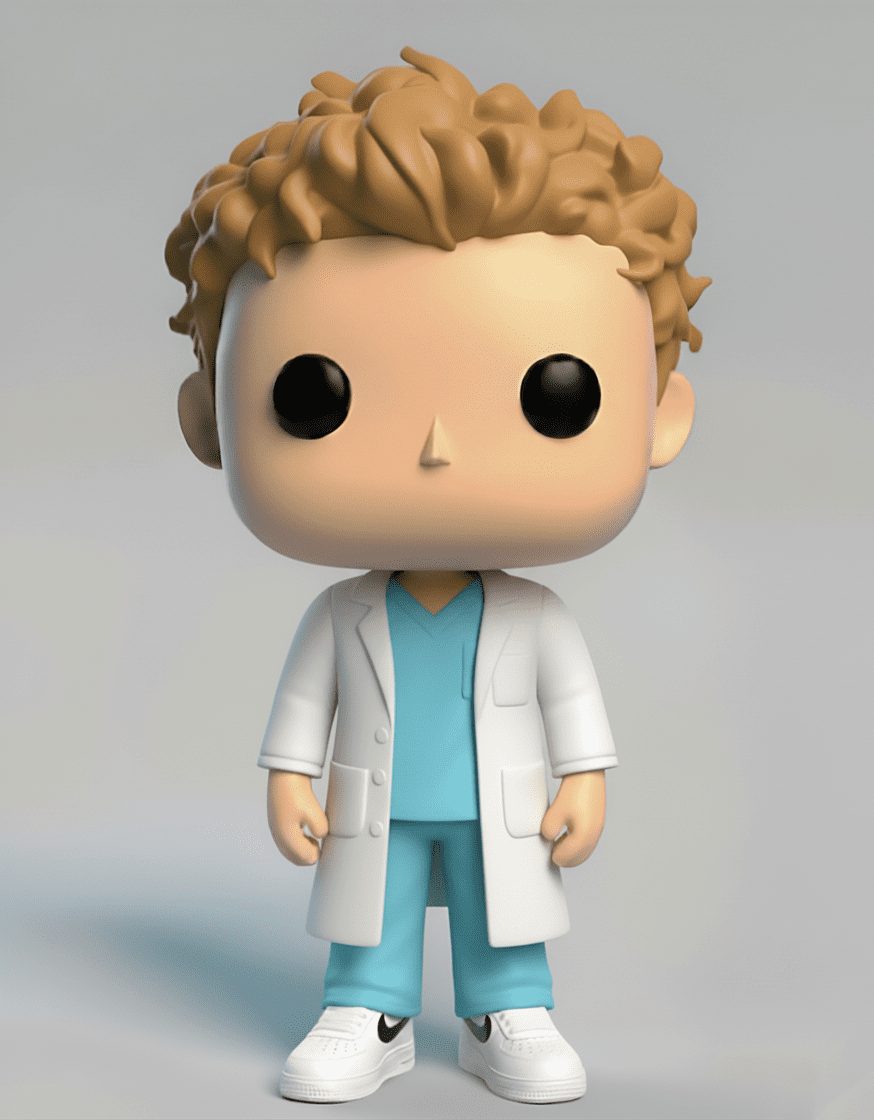 tarek figür scrubs Doktor Pavlee - Görsel 1